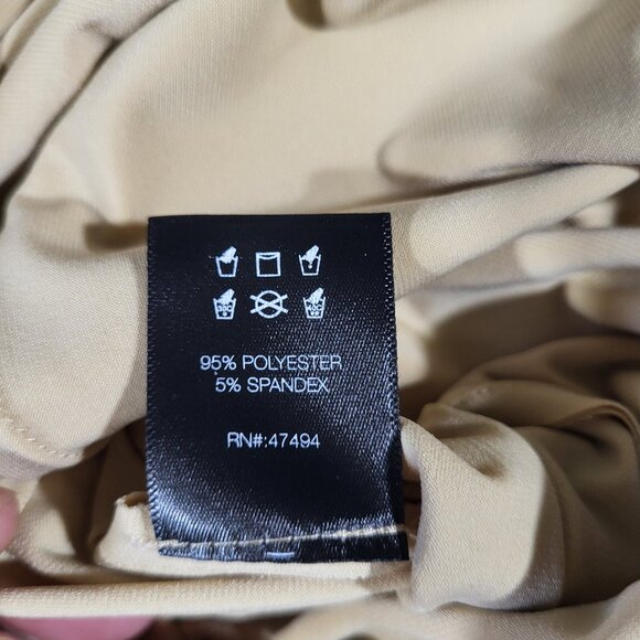 Norma Kamali High Waist Elephant Pants Blonde - Size M/34 - Picture 9 of 14